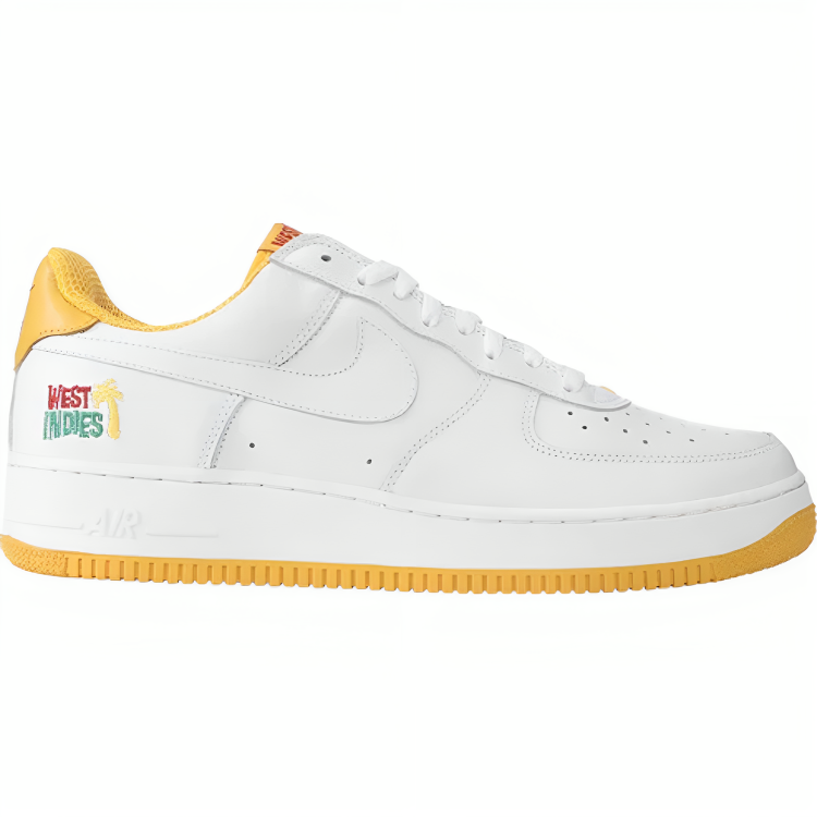 a white and yellow shoe
