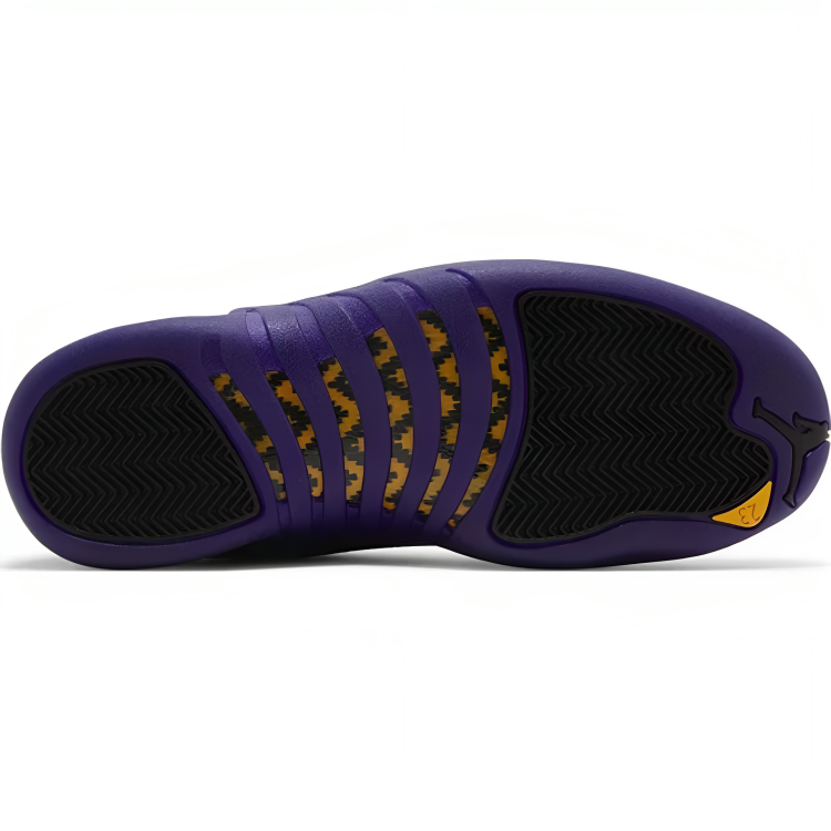 a purple and yellow shoe