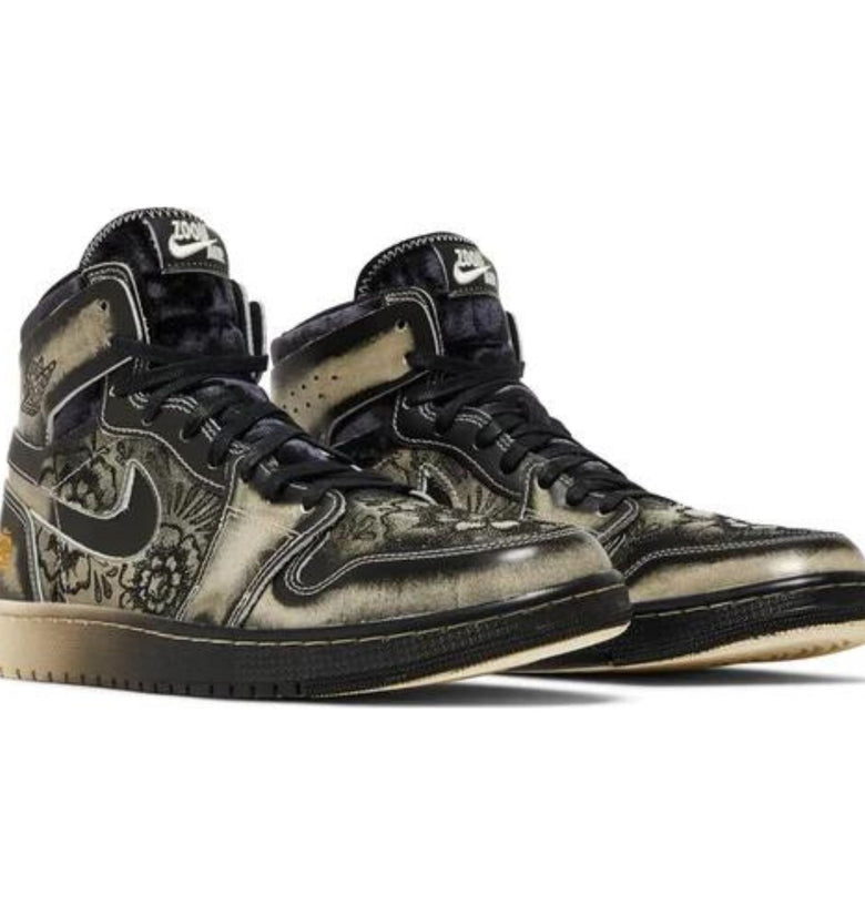 a pair of air jordan shoes