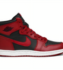 a red and black shoe