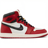 a red and white shoe