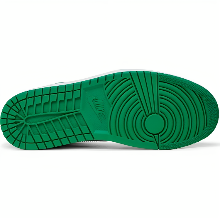 a green sole of a shoe