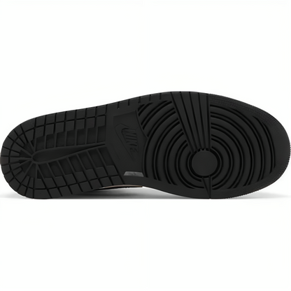 a black sole of a shoe