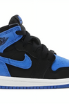 a black and blue shoe