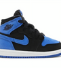 a black and blue shoe