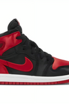 a black and red shoe