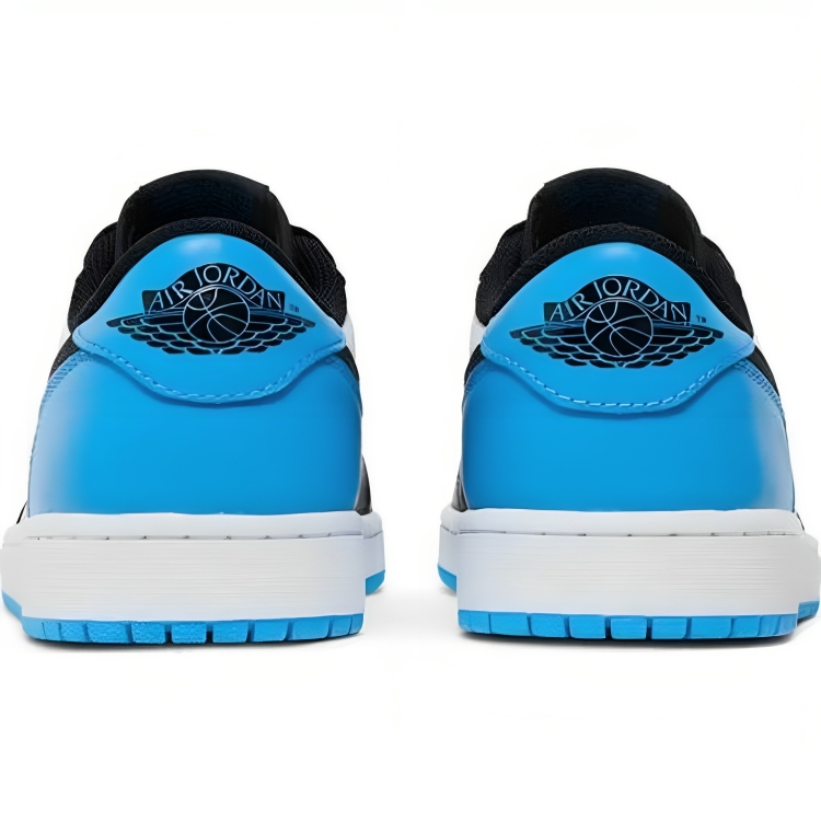 a pair of blue and black sneakers