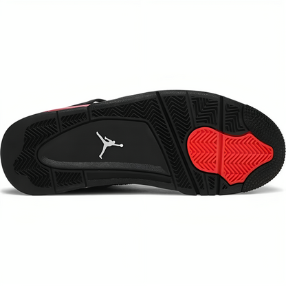 a black and red shoe