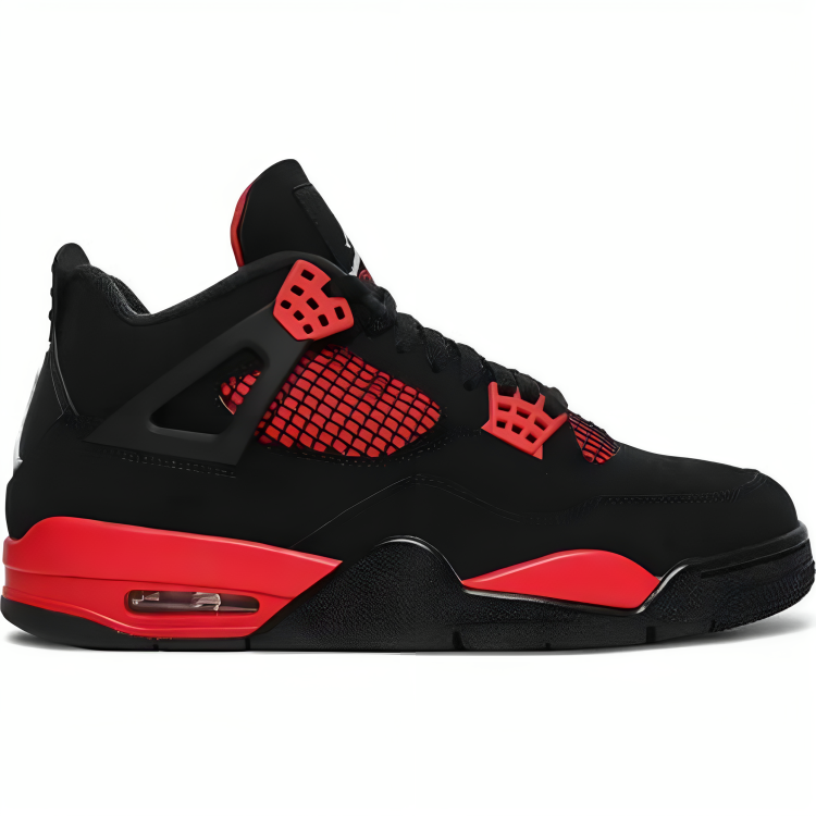 a black and red shoe