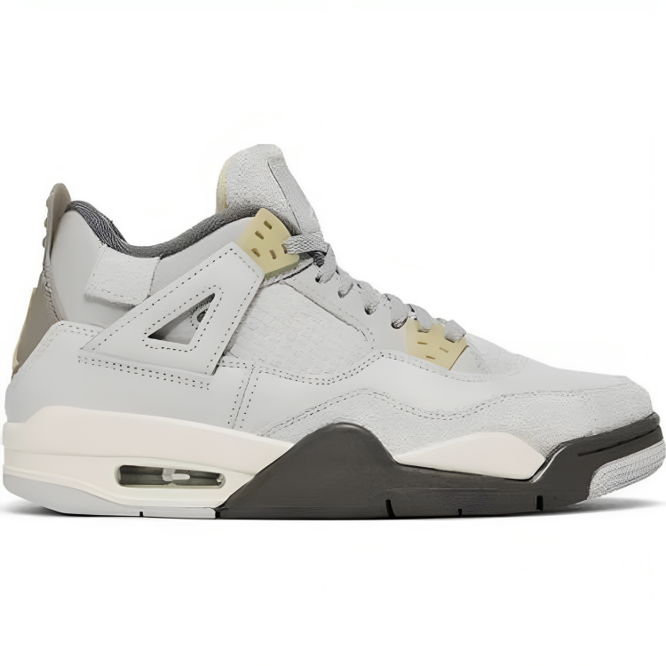 a white and grey sneaker