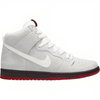 a white and red sneaker