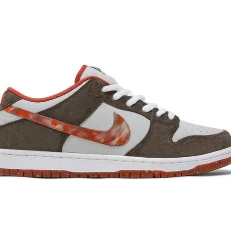 a brown and white sneaker