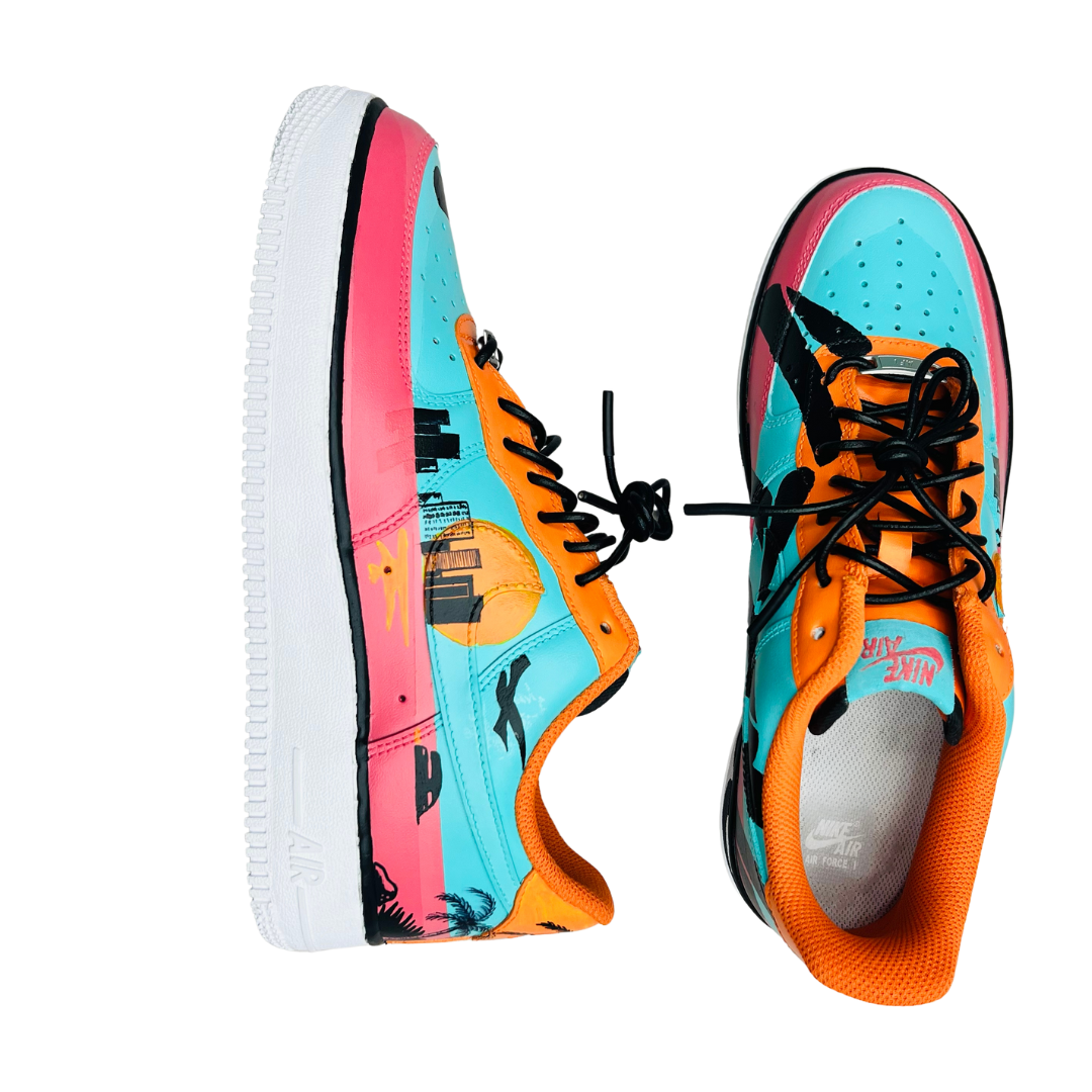 a pair of colorful shoes