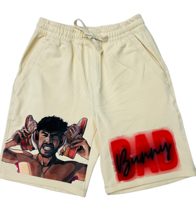 a shorts with image and text on it