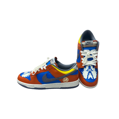 a pair of colorful shoe