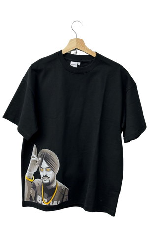 a black shirt with a picture on it