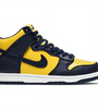 a yellow and blue shoe