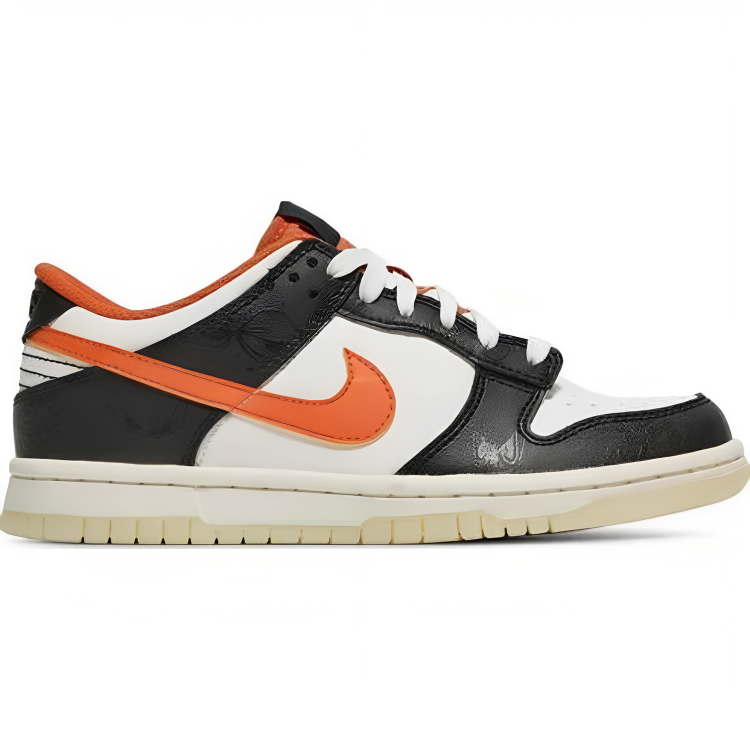 a black and orange shoe