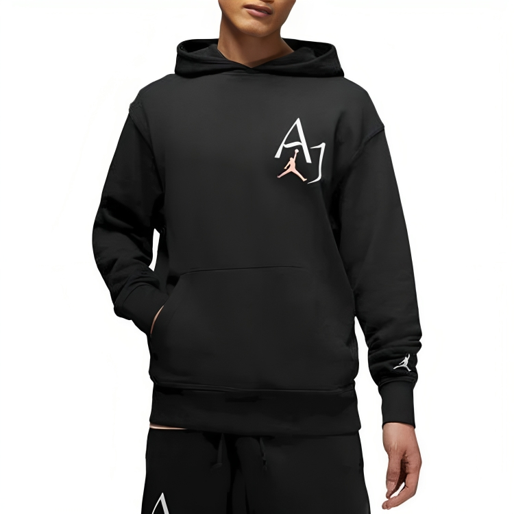 a person wearing a black sweatshirt