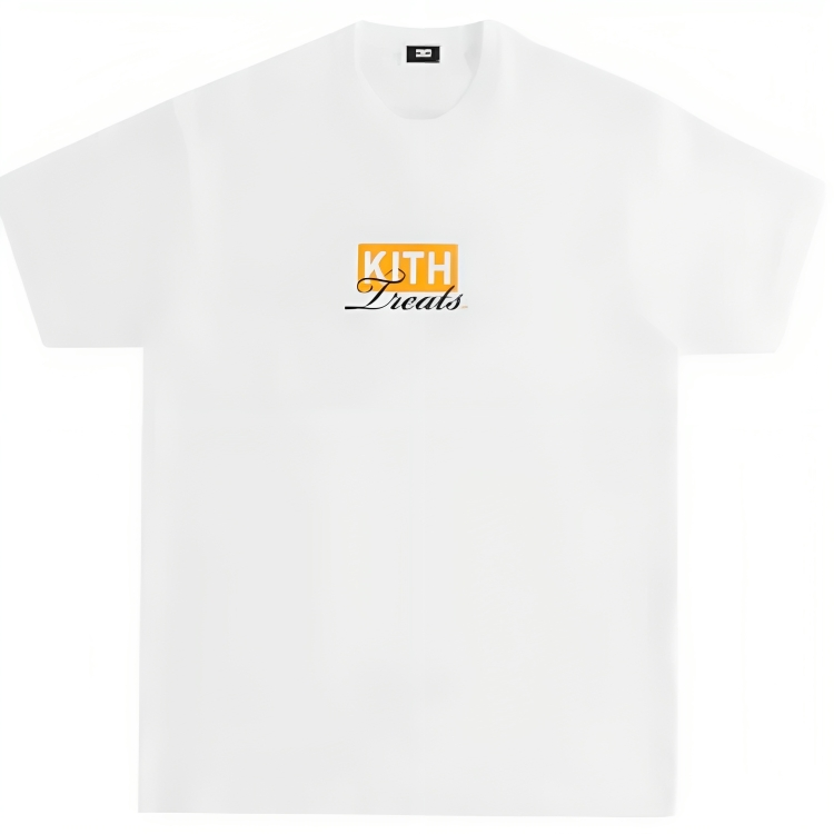 a white t-shirt with yellow text