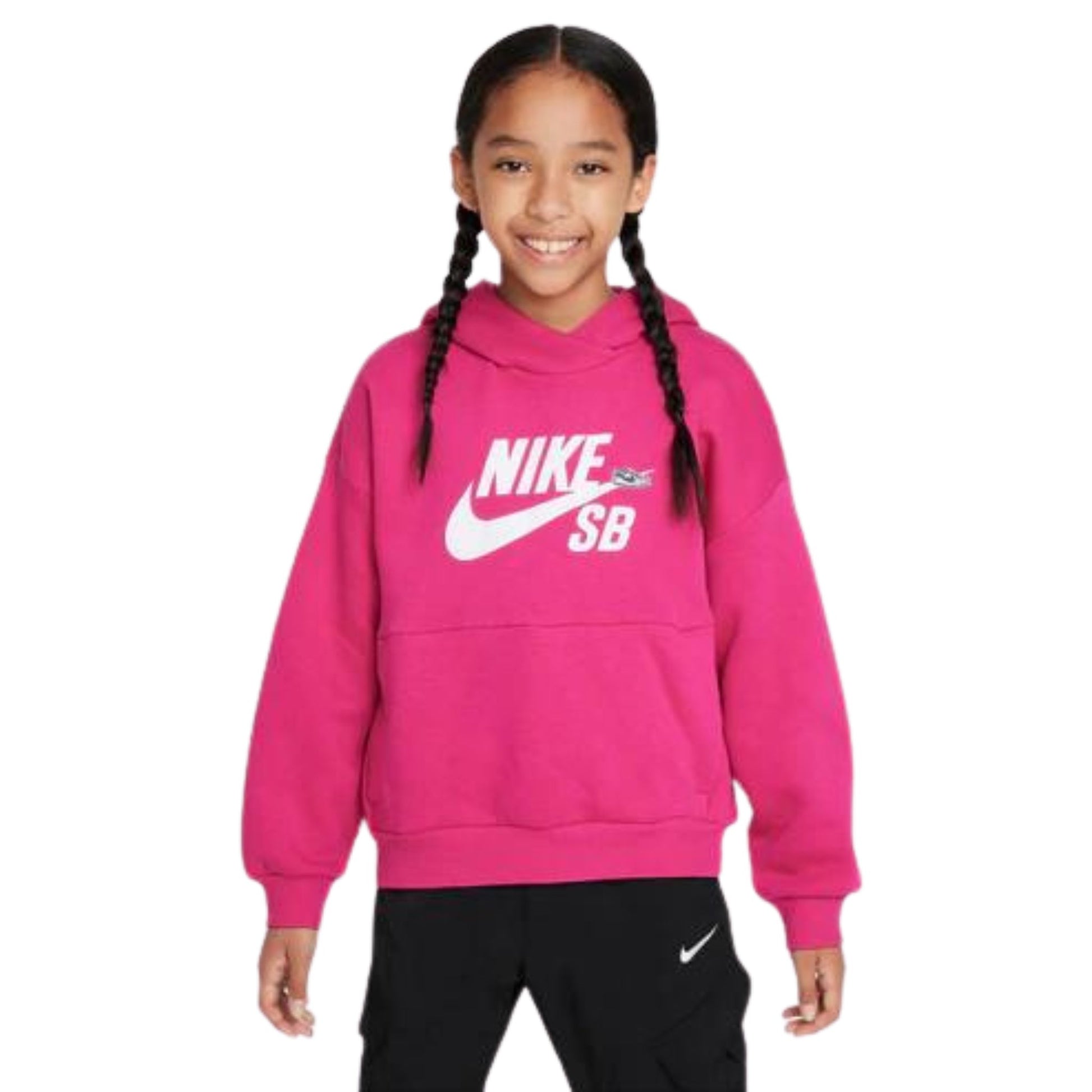 a child with  pink hoodie