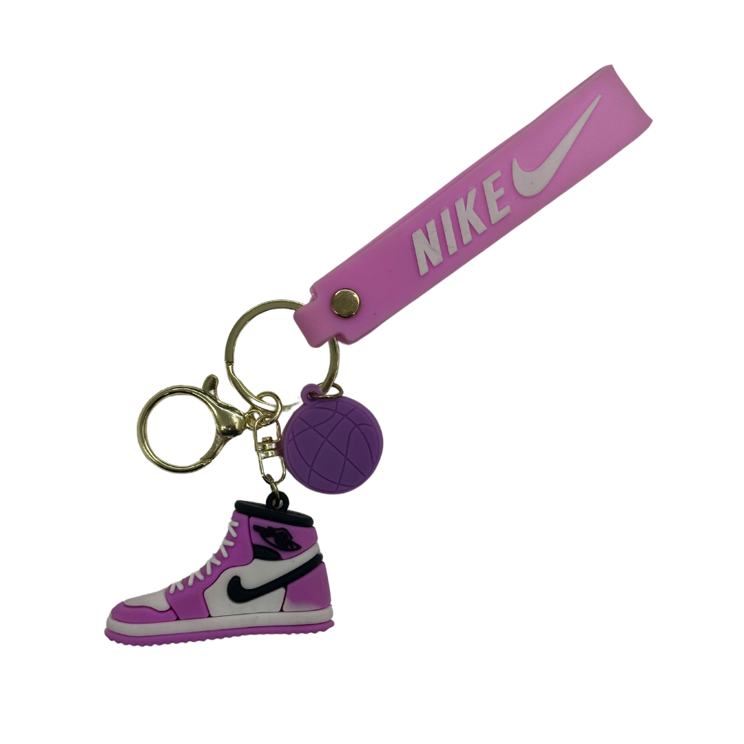a pink keychain