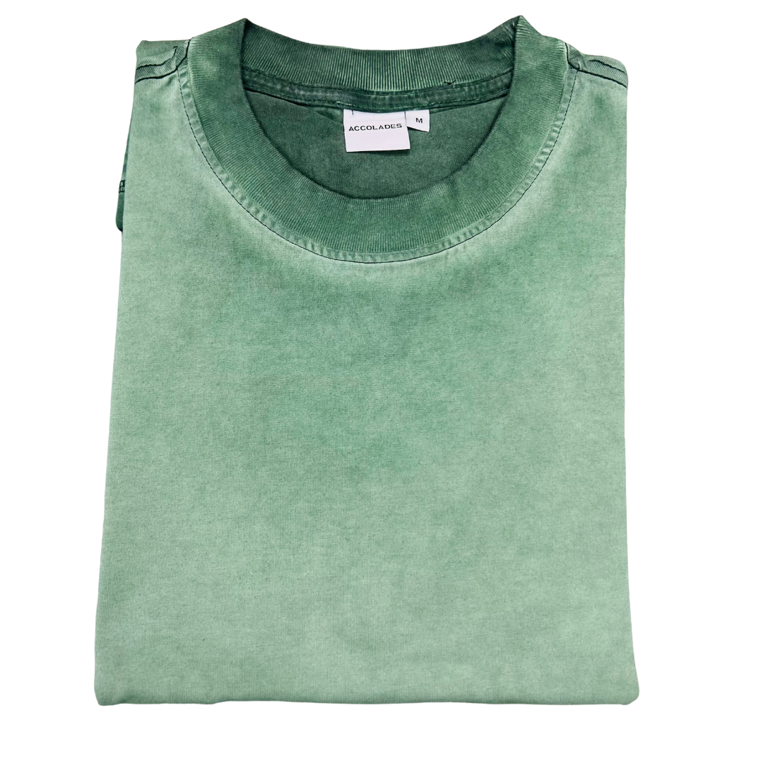 a vintage green t-shirt