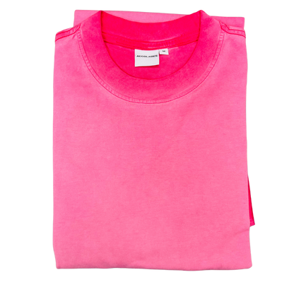a Pink t-shirt