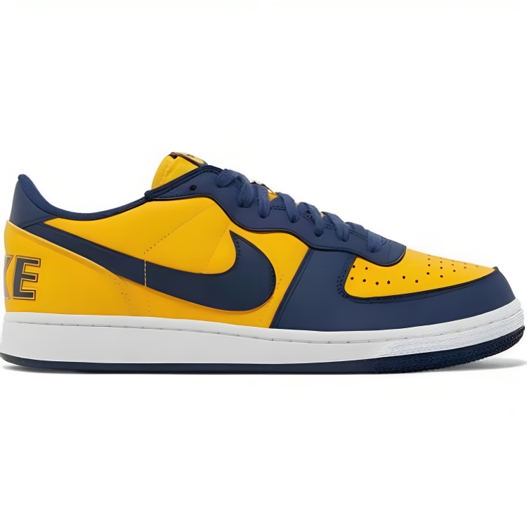 a yellow and blue shoe