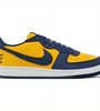 a yellow and blue shoe