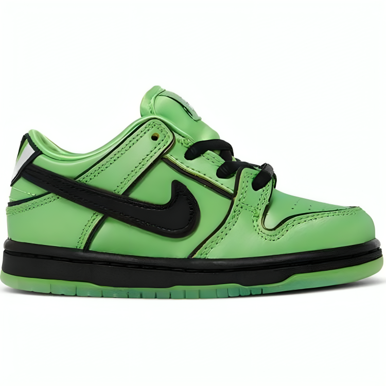 a green and black shoe