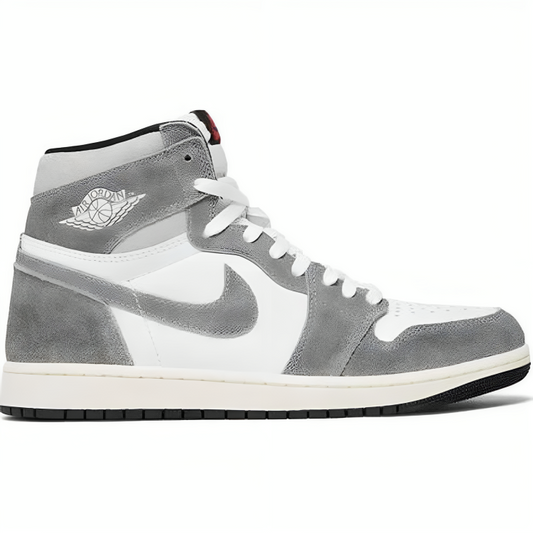 a grey and white sneaker