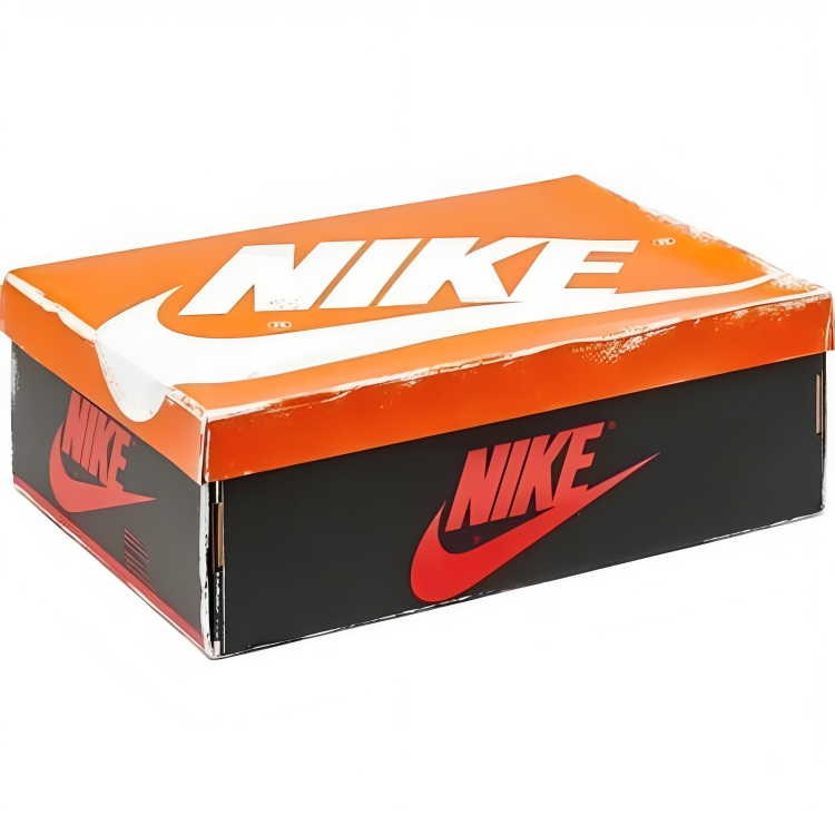 a shoe box with a logo on it