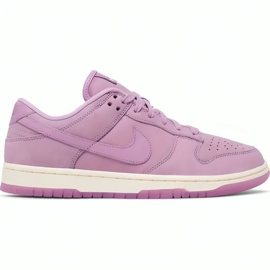 a purple shoe with white sole