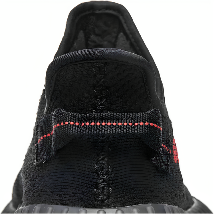 a close up of a black shoe