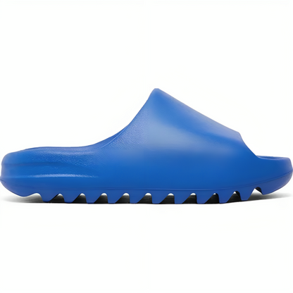 a blue slipper on a white background