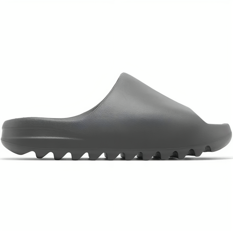 a grey slipper on a white background