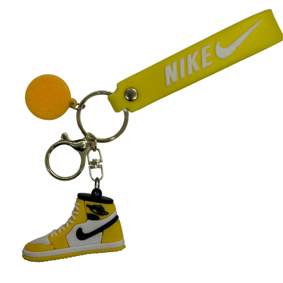 a yellow keychain
