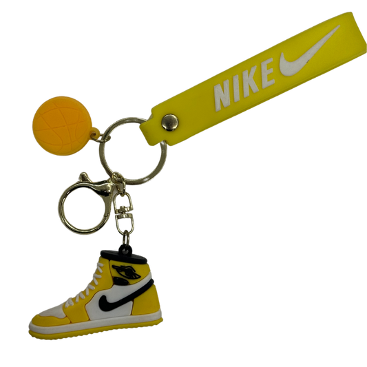 a yellow keychain